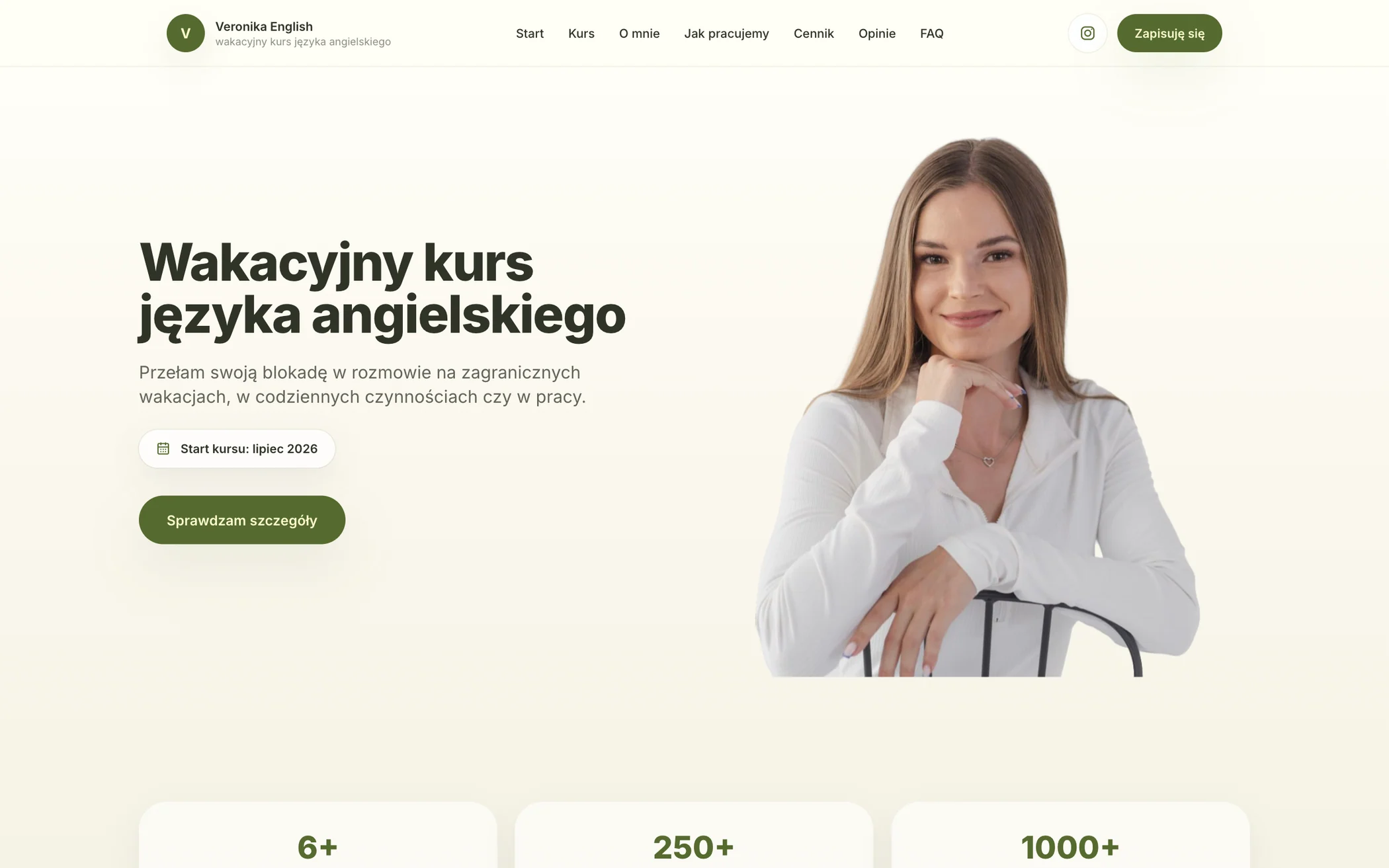 Veronika English — desktop