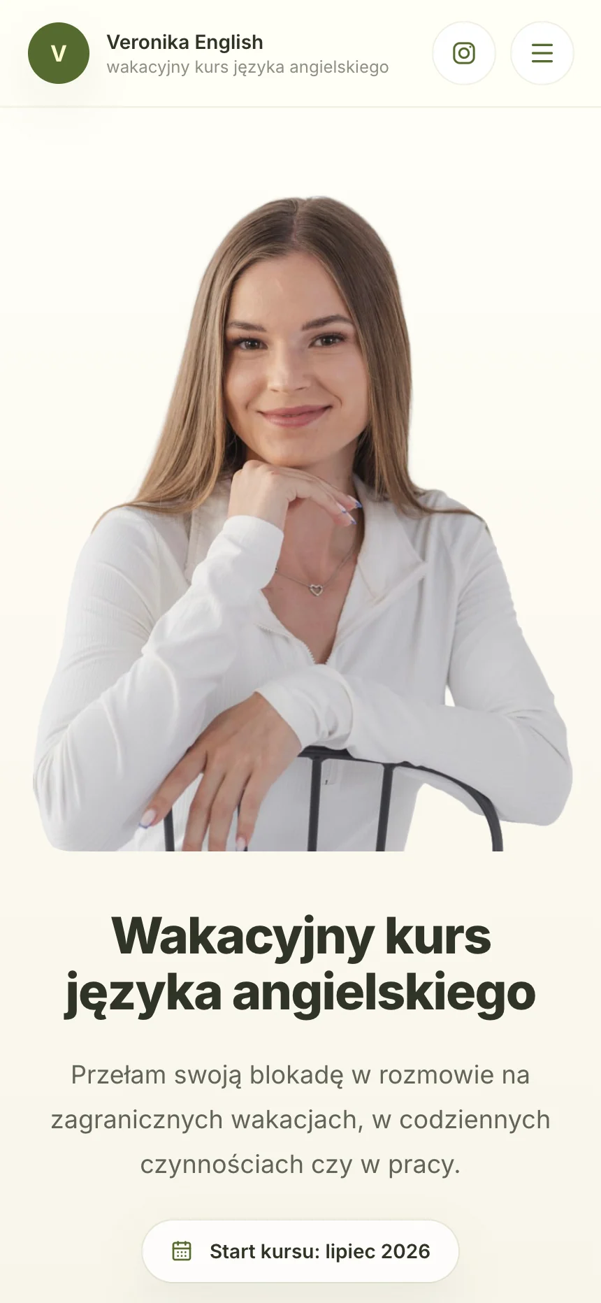 Veronika English — mobile